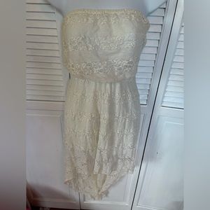 Delias Strapless Lace Dress Size Medium